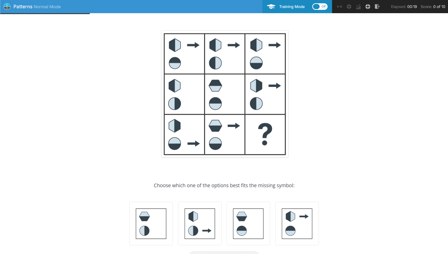 Patterns grid-based task